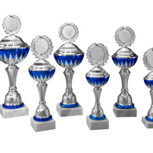6er-Serie Pokale Leon si-blau