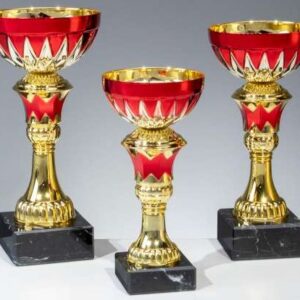 3er-Serie Pokale Franzi go-rot