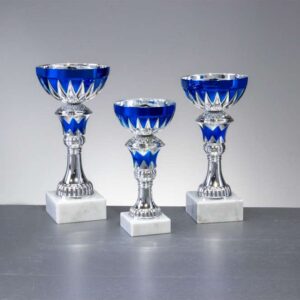 Pokal silber-blau H210mm Franz