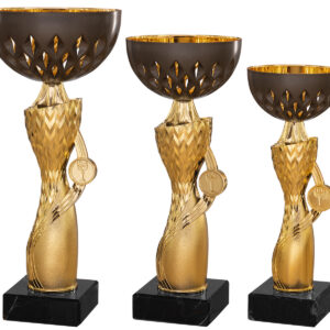 3er-Serie Pokale Joy gold-schw
