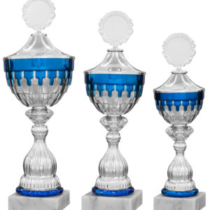 4er-Serie Pokale Gesa sil-blau