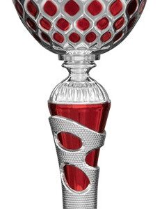 Pokal silb-rot H. 435mm Nina