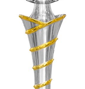 Pokal silb-gold H. 469mm Alea
