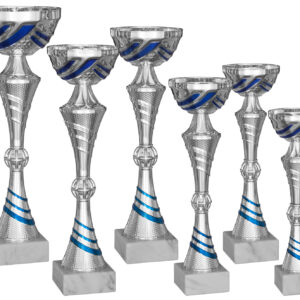 6er-Serie Pokale Aaron si-blau
