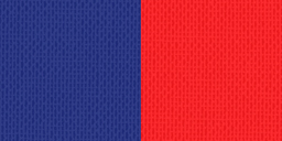 Halsband 11 mm blau-rot
