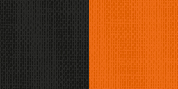 Halsband 22mm schwarz-orange
