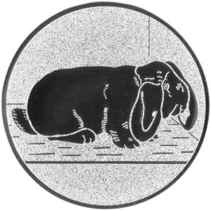 Emblem Kaninchen Ø25mm bronze