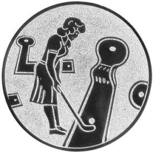 Emblem Minigolf Da. Ø50mm Gold