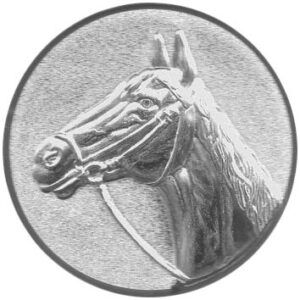 Emblem Pferd 3D Ø50mm bronze