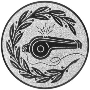 Emblem Pfeife Ø25mm Silber