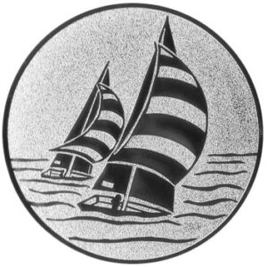 Emblem Segeln Ø50mm Silber