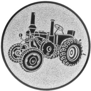Emblem Traktor Ø50mm Silber