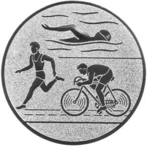 Emblem Triathlon Ø50mm bronze