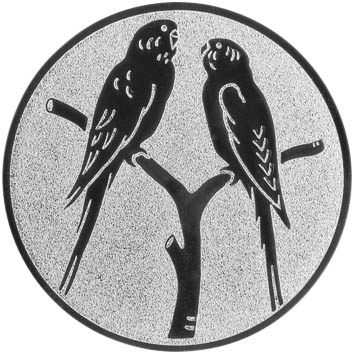 Emblem Vögel Ø50mm Gold