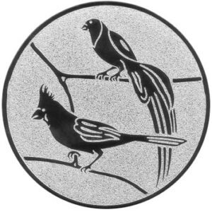 Emblem Vögel Ø50mm Gold