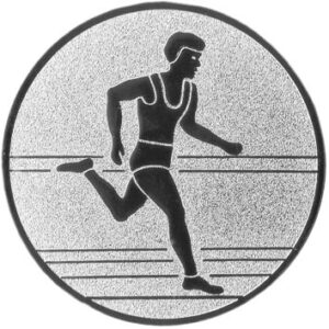 Emblem Leichtathl. Ø50mm Silber