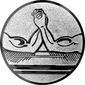 Emblem Armdrücken Ø50mm Silber
