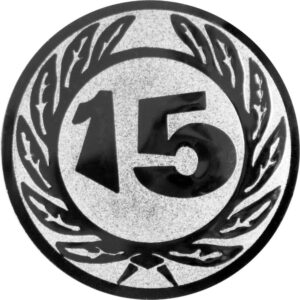 Emblem Jubiläum 15 Ø50mm bronze