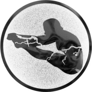 Emblem Turnen Ø50mm Silber