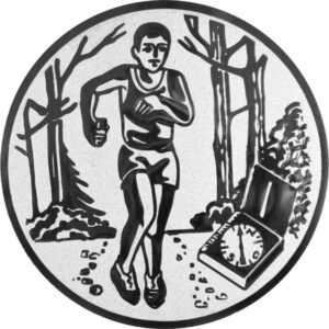 Emblem Waldlauf  Ø50mm Gold