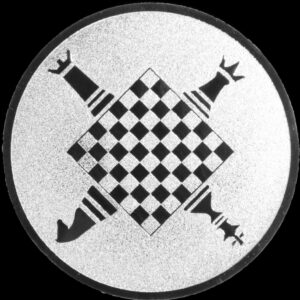 Emblem Schach Ø50mm Gold