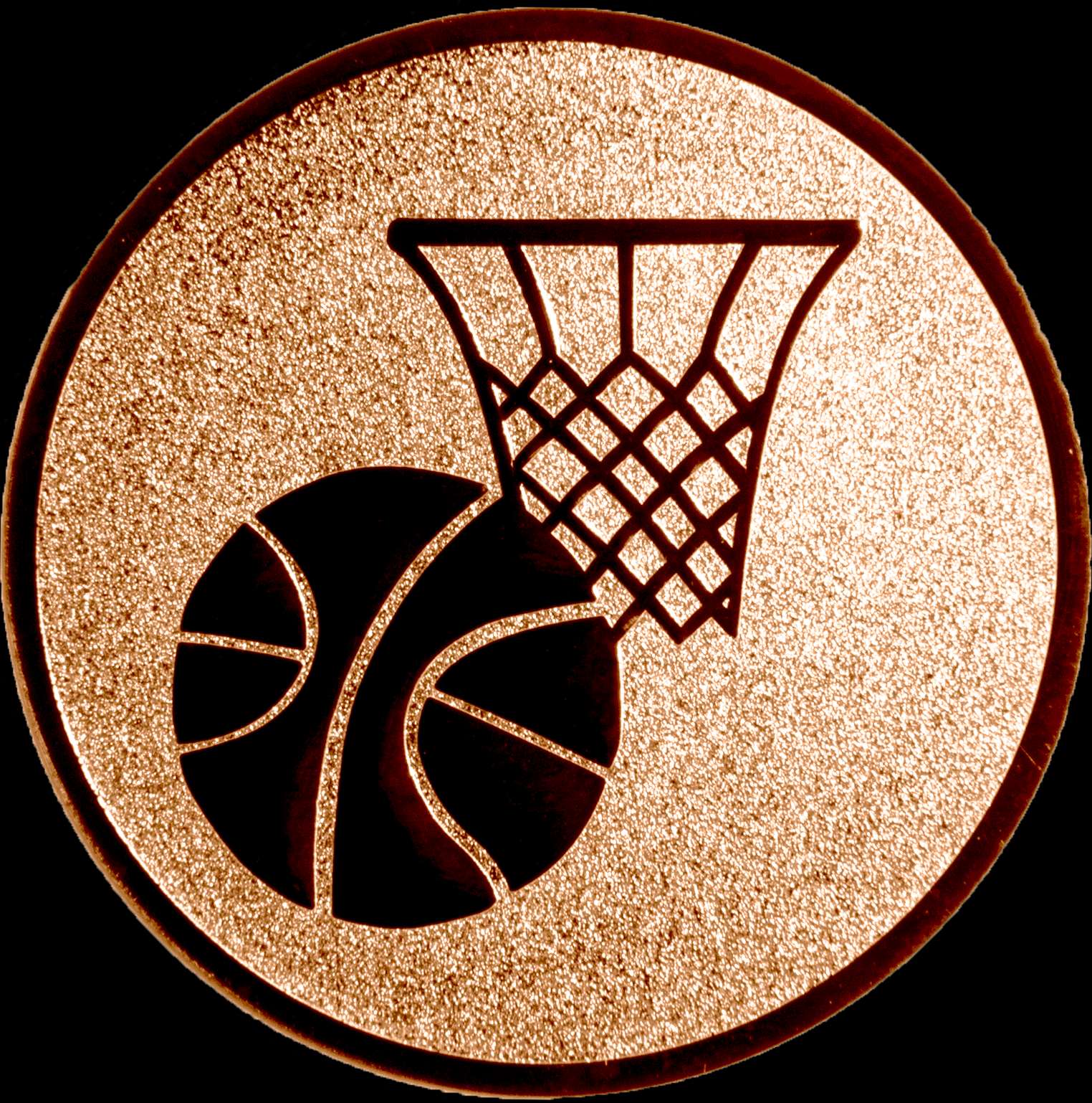 Emblem Basketball Ø50mm Silber – Bild 2