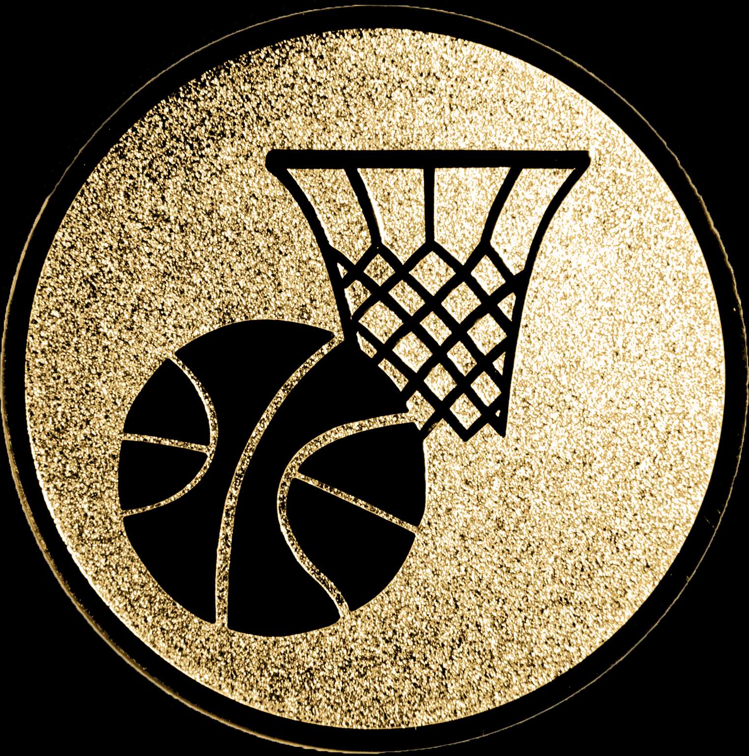 Emblem Basketball Ø50mm Silber – Bild 3