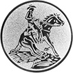 Emblem Reiten Ø50mm silber