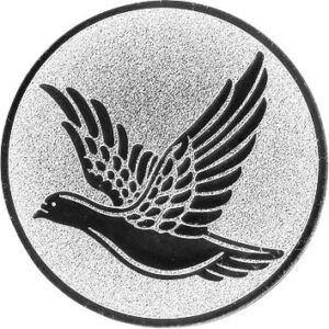 Emblem Taube Ø25mm silber