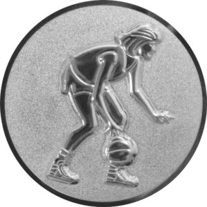 Emblem Basketball 3D Ø50mm sil